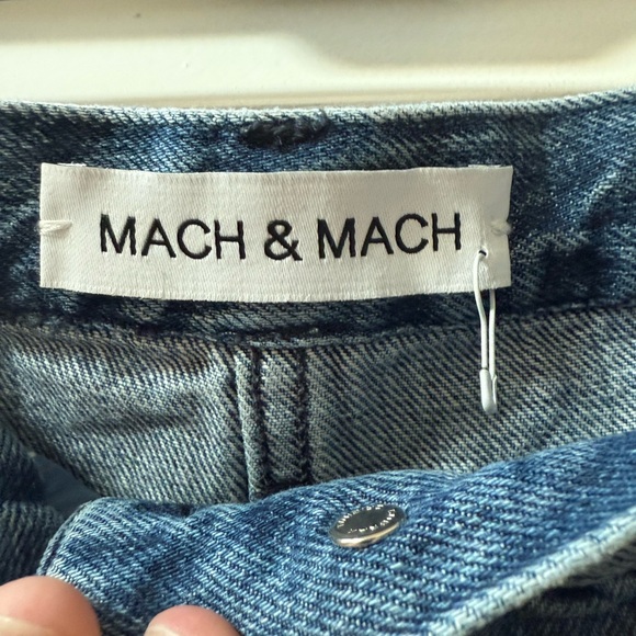 MACH & MACH Blue Flare Jeans - Picture 4 of 10
